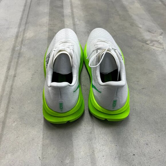 Hoka One One Mach 6 Men's Running White Neon Lime 1147790/WNL - New - Picture 2 of 6